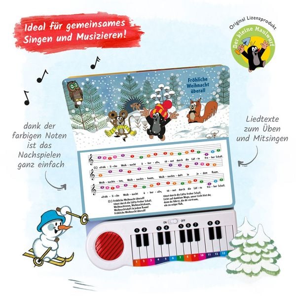Produktbild: Tr&ouml;tsch Der kleine Maulwurf Klavierbuch Meine ersten Weihnachtslieder