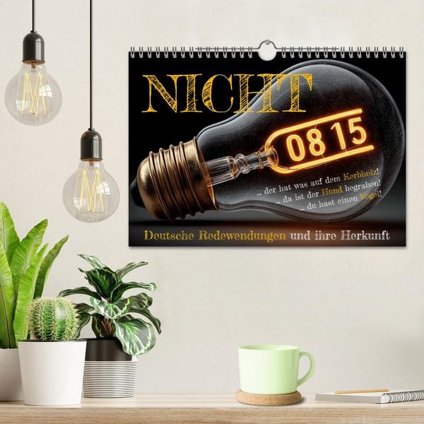 Produktbild: Nicht 08/15 - Deutsche Redewendungen und ihre Herkunft (Wandkalender 2026 DIN A4 quer), CALVENDO Monatskalender