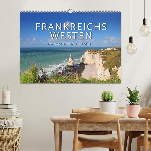 Produktbild: Frankreichs Westen &ndash; Normandie und Bretagne (Wandkalender 2026 DIN A2 quer), CALVENDO Monatskalender