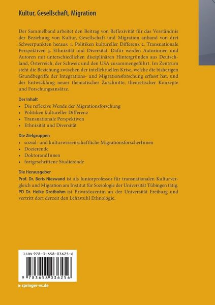 Produktbild: Kultur, Gesellschaft, Migration.