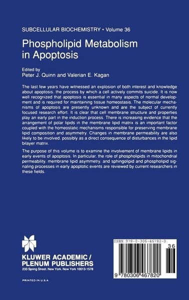 Produktbild: Phospholipid Metabolism in Apoptosis