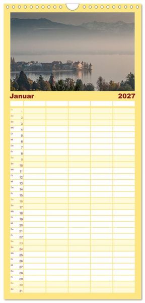 Produktbild: Familienplaner 2027 - Herbst rund um den Bodensee mit 5 Spalten (Wandkalender, 21 x 45 cm) CALVENDO