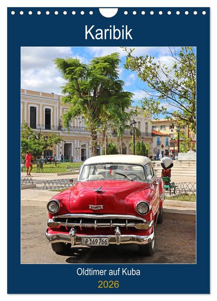 Produktbild: KARIBIK Oldtimer auf Kuba (Wandkalender 2026 DIN A4 hoch), CALVENDO Monatskalender