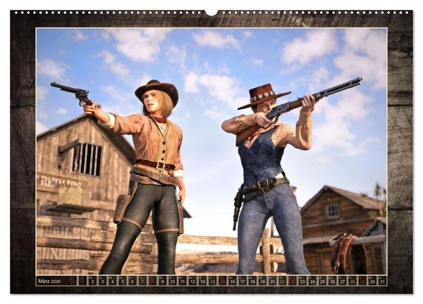 Produktbild: Wild West Outlaws (Wandkalender 2026 DIN A2 quer), CALVENDO Monatskalender