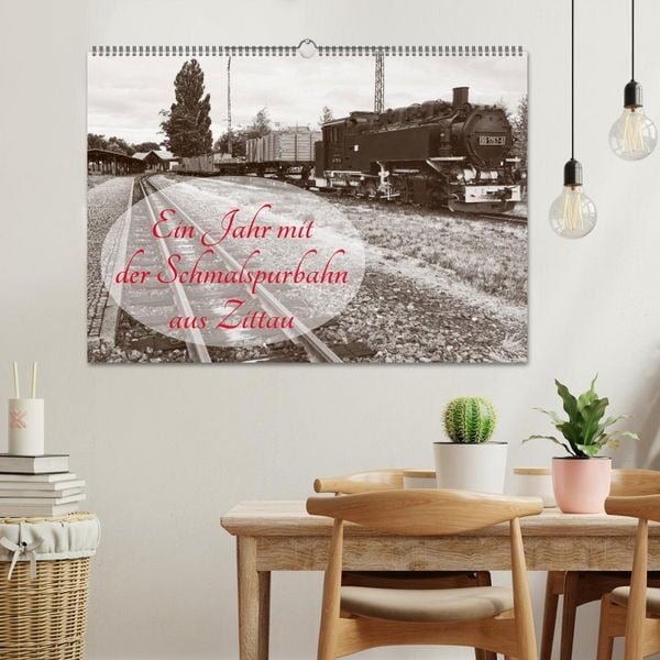 Produktbild: Ein Jahr mit der Schmalspurbahn aus Zittau (Wandkalender 2026 DIN A2 quer), CALVENDO Monatskalender