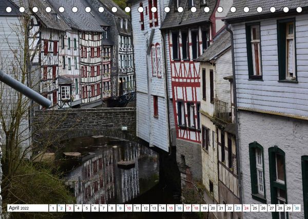 Produktbild: Monschau - Fachwerkidylle in der Eifel (Tischkalender 2022 DIN A5 quer)