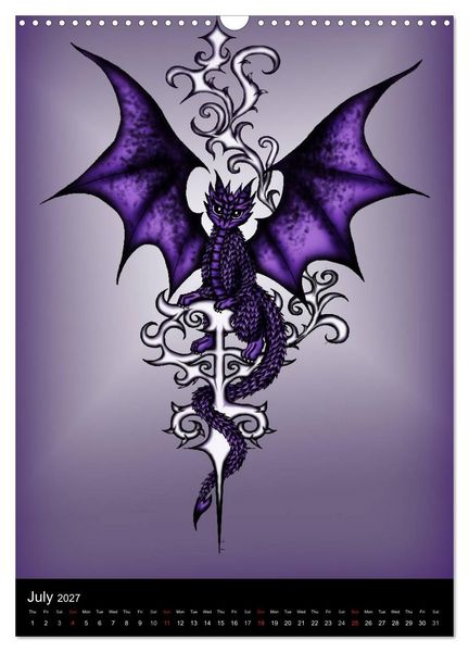 Produktbild: Dragons (Wall Calendar 2027 DIN A3 portrait), CALVENDO 12 Month Wall Calendar