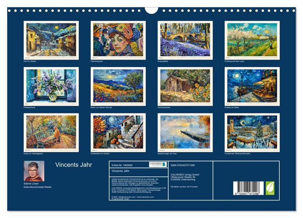 Produktbild: Vincents Jahr (Wandkalender 2026 DIN A3 quer), CALVENDO Monatskalender