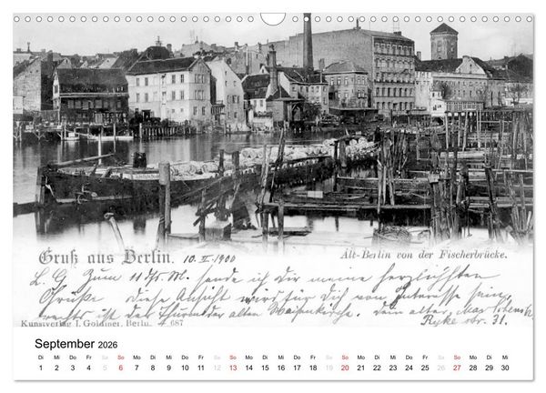 Produktbild: Gr&uuml;&szlig;e aus dem alten Berlin (Wandkalender 2026 DIN A3 quer), CALVENDO Monatskalender