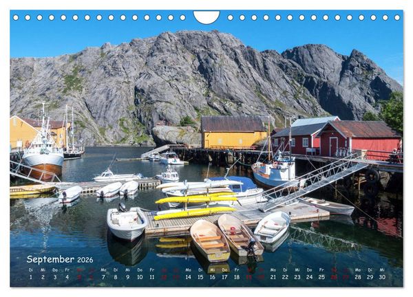 Produktbild: VESTERALEN UND LOFOTEN - Inselparadies im Eismeer (Wandkalender 2026 DIN A4 quer), CALVENDO Monatskalender