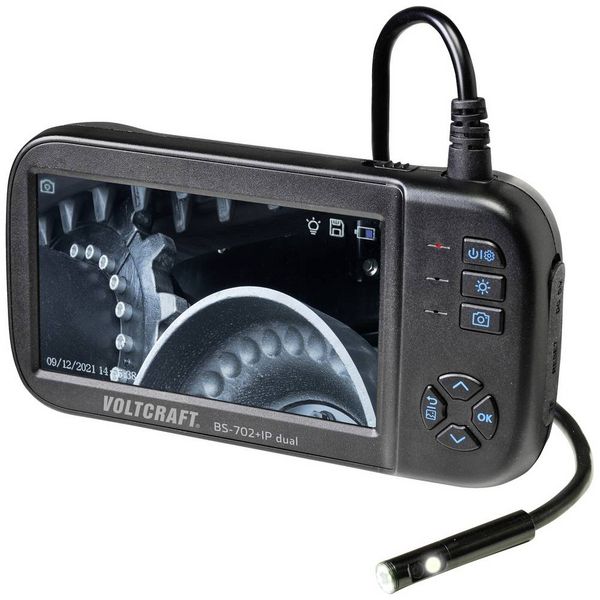 Produktbild: VOLTCRAFT BS-702SE+IP dual lens (2 Kameras) Endoskop Sonden-&Oslash;: 8mm Sonden-L&auml;nge: 5m
