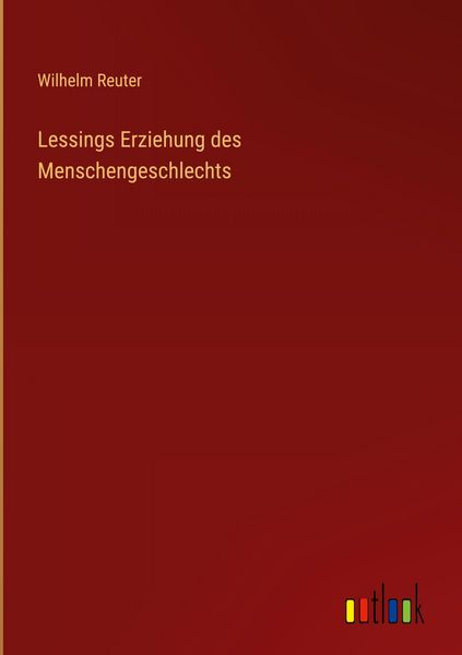 Produktbild: Lessings Erziehung des Menschengeschlechts