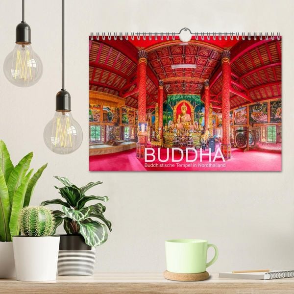 Produktbild: BUDDHA - Buddhistische Tempel in Nordthailand (Wandkalender 2026 DIN A4 quer), CALVENDO Monatskalender