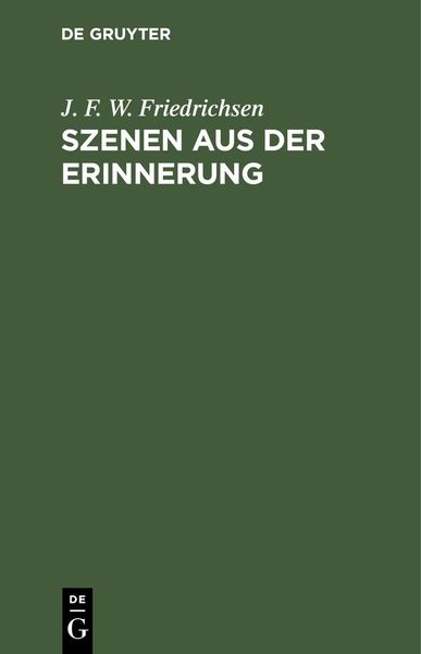 Produktbild: Szenen aus der Erinnerung