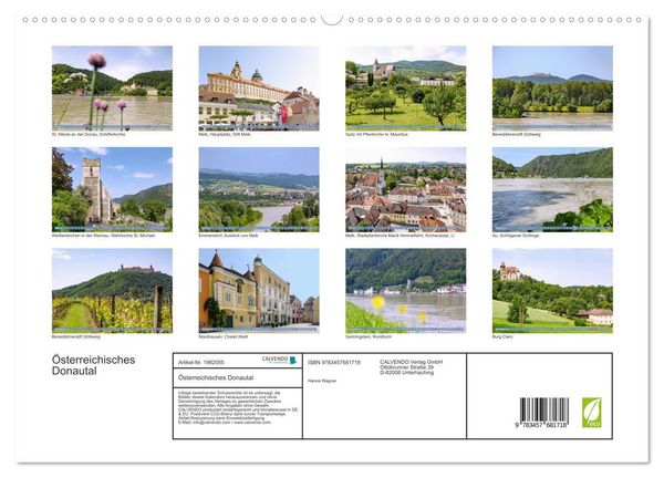Produktbild: &Ouml;sterreichisches Donautal (hochwertiger Premium Wandkalender 2026 DIN A2 quer), Kunstdruck in Hochglanz