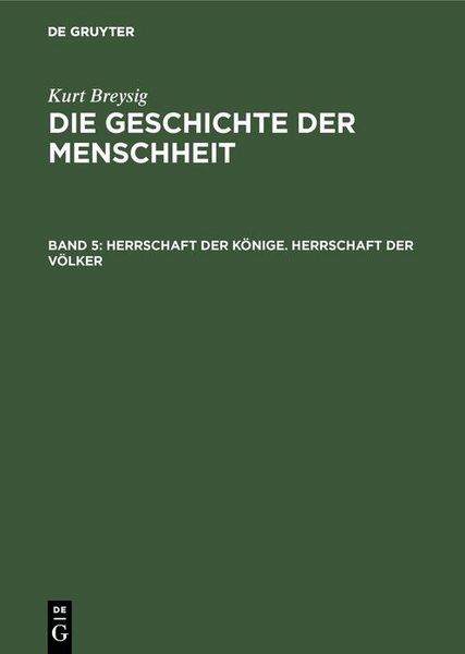 Produktbild: Herrschaft der K&ouml;nige. Herrschaft der V&ouml;lker