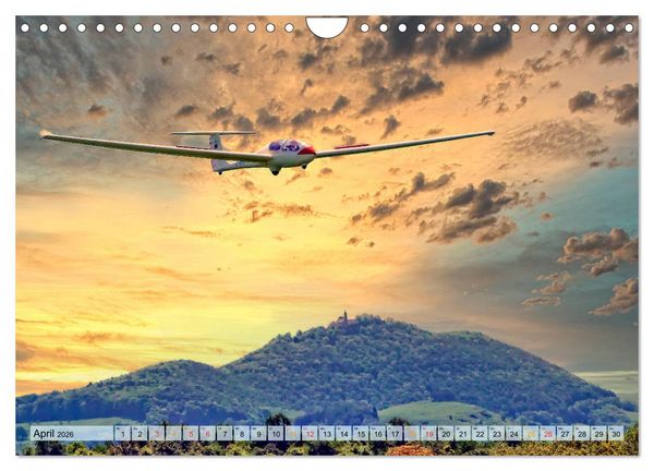 Produktbild: Segelflug, ein St&uuml;ck Freiheit (Wandkalender 2026 DIN A4 quer), CALVENDO Monatskalender