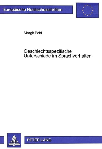 Produktbild: Geschlechtsspezifische Unterschiede im Sprachverhalten