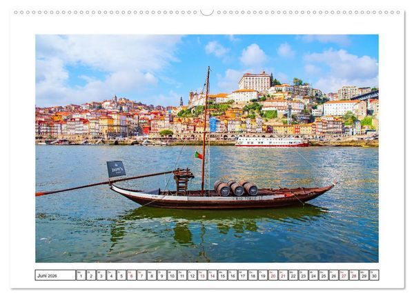Produktbild: Porto - Stadt am Rio Douro (Wandkalender 2026 DIN A2 quer), CALVENDO Monatskalender