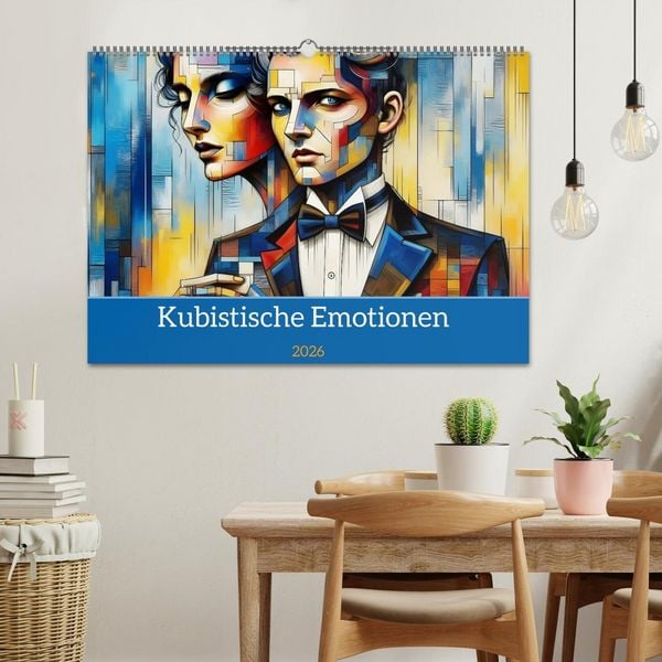 Produktbild: Kubistische Emotionen (Wandkalender 2026 DIN A2 quer), CALVENDO Monatskalender