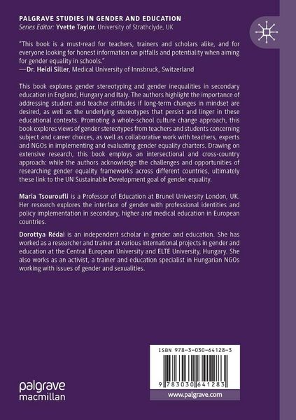 Produktbild: Gender Equality and Stereotyping in Secondary Schools