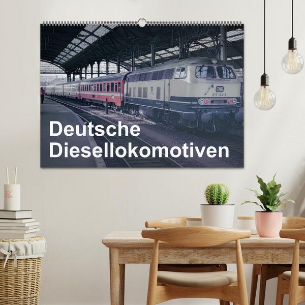 Produktbild: Deutsche Diesellokomotiven (Wandkalender 2026 DIN A2 quer), CALVENDO Monatskalender
