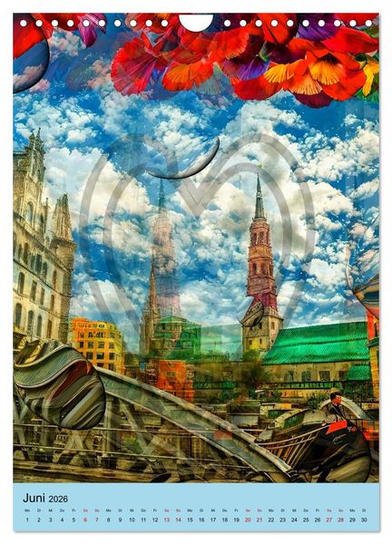 Produktbild: Oh wie sch&ouml;n ist Hamburg (Wandkalender 2026 DIN A4 hoch), CALVENDO Monatskalender