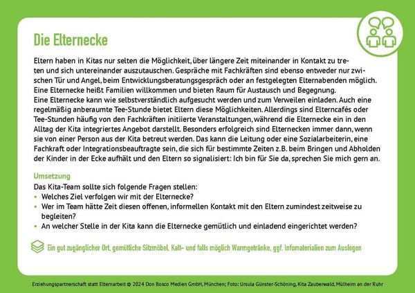 Produktbild: Erziehungspartnerschaft statt Elternarbeit