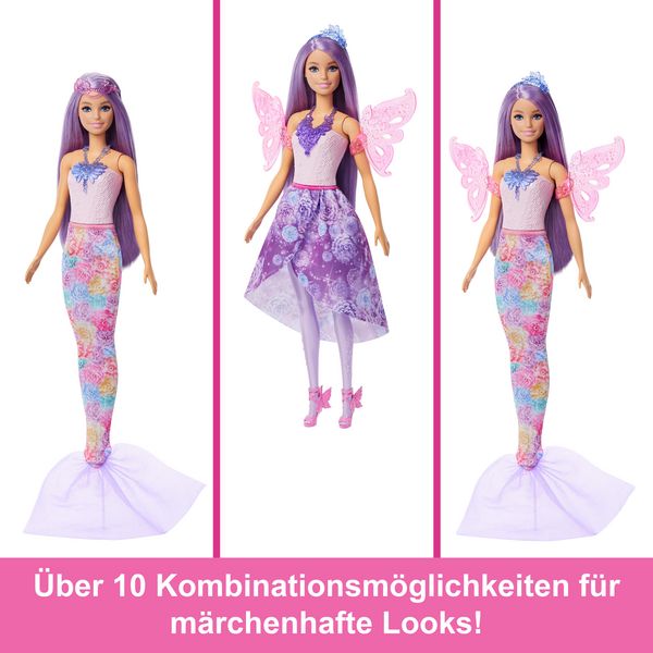 Produktbild: Barbie 3-in-1 Fantasy Puppe