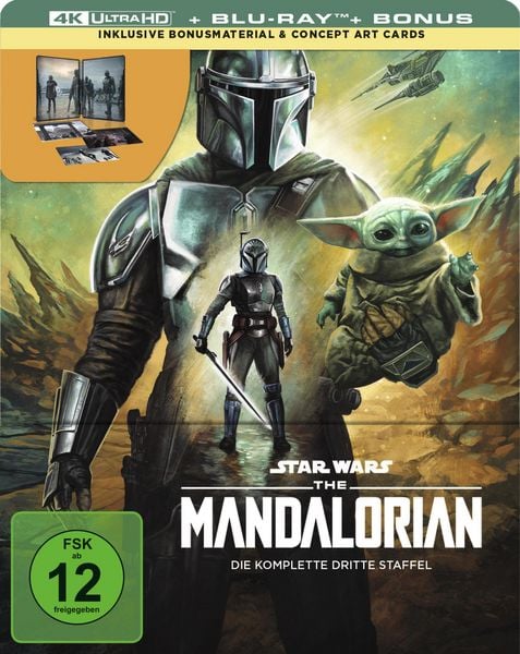 The Mandalorian - Staffel 3 - Steelbook - Limited Edition (2 4K Ultra HD) (+ 2 Blu-rays)