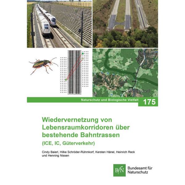 Produktbild: NaBiV Heft 175 Wiedervernetzung von Lebensraumkorridoren &uuml;ber bestehende Bahntrassen