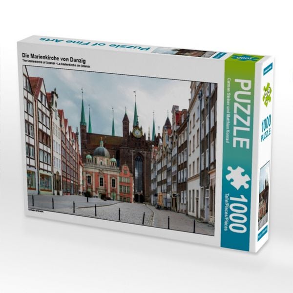 Produktbild: CALVENDO Puzzle Die Marienkirche von Danzig | 1000 Teile Lege-Gr&ouml;&szlig;e 64 &times; 48 cm Foto-Puzzle f&uuml;r gl&uuml;ckliche Stunden