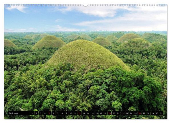 Produktbild: Kontrastreiche Philippinen (hochwertiger Premium Wandkalender 2026 DIN A2 quer), Kunstdruck in Hochglanz