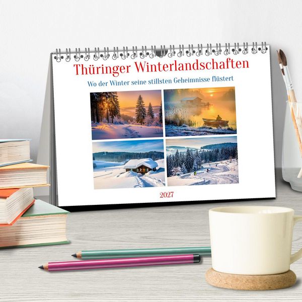 Produktbild: Th&uuml;ringer Winterlandschaften (Tischkalender 2027 DIN A5 quer), CALVENDO Monatskalender