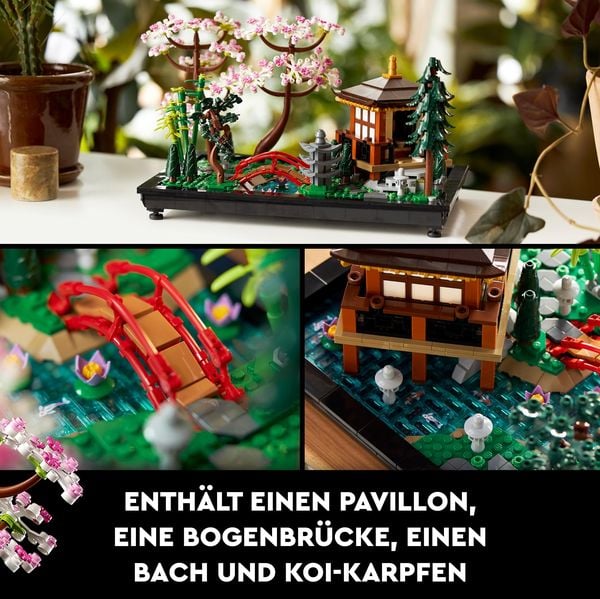 LEGO Icons 10315 Garten der Stille, Botanical-Garten-Set mit Lotusblumen