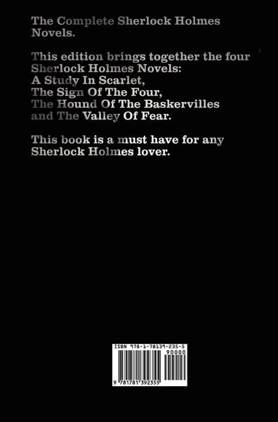 Produktbild: The Complete Sherlock Holmes Novels - Unabridged - A Study in Scarlet, the Sign of the Four, the Hound of the Baskervilles, the Valley of Fear