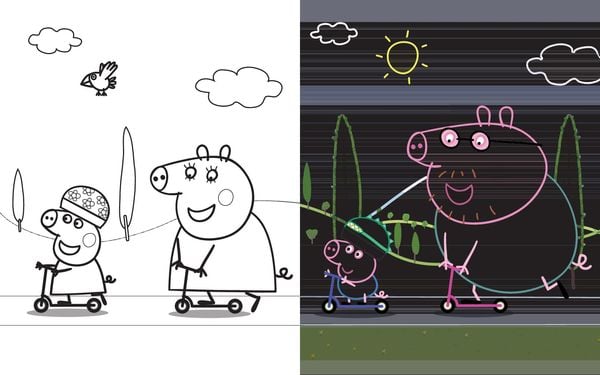 Produktbild: Peppa Pig Mein wutzig-tolles Kritzel-Kratzel-Buch