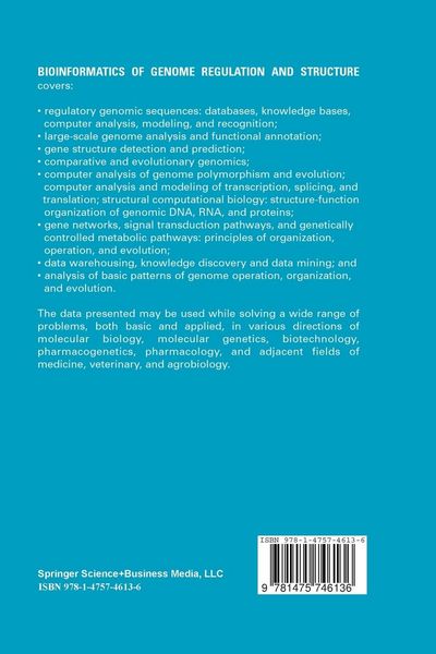 Produktbild: Bioinformatics of Genome Regulation and Structure