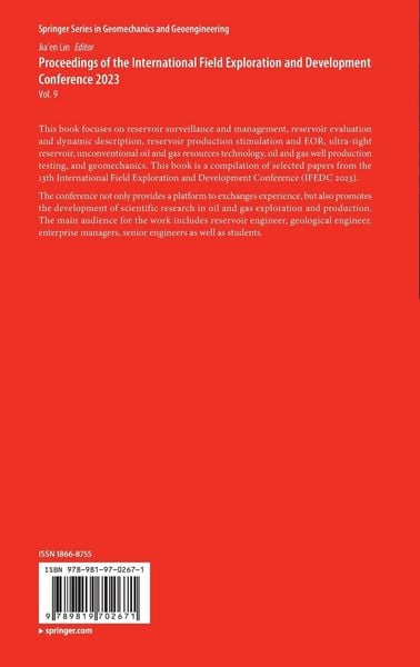 Produktbild: Proceedings of the International Field Exploration and Development Conference 2023