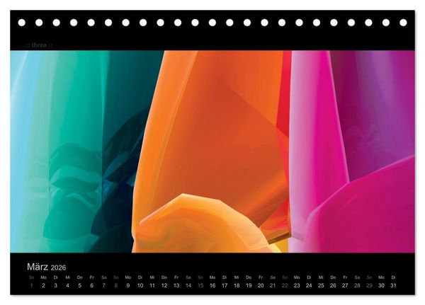 Produktbild: Abstrakte Kunst (Tischkalender 2026 DIN A5 quer), CALVENDO Monatskalender