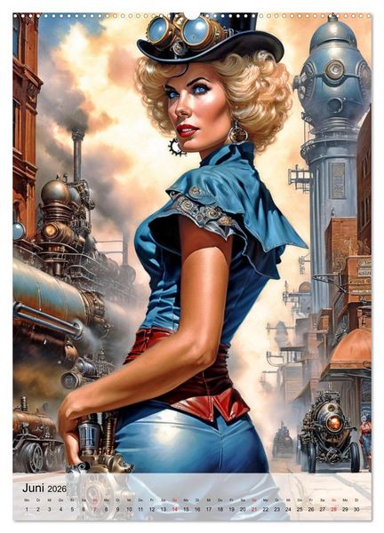 Produktbild: Ladies mit Steampunk-Flair (Wandkalender 2026 DIN A2 hoch), CALVENDO Monatskalender