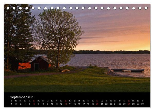 Produktbild: Finnland - Land der tausend Seen (Tischkalender 2026 DIN A5 quer), CALVENDO Monatskalender