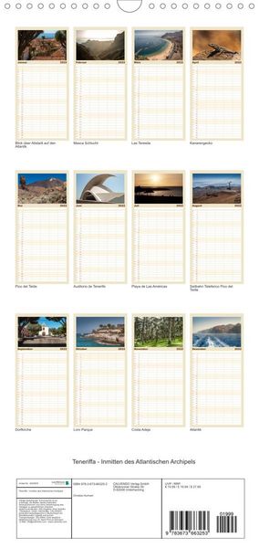 Produktbild: Familienplaner Teneriffa - Inmitten des Atlantischen Archipels (Wandkalender 2022 , 21 cm x 45 cm, hoch)