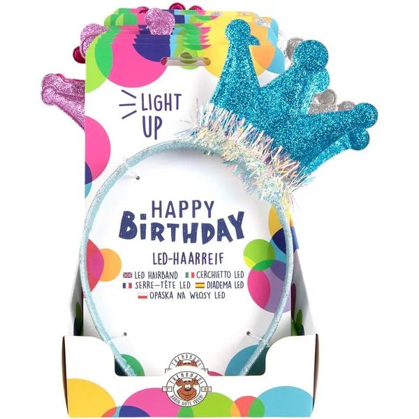 Produktbild: BF LED-Haarreifen mit Krone sortiert