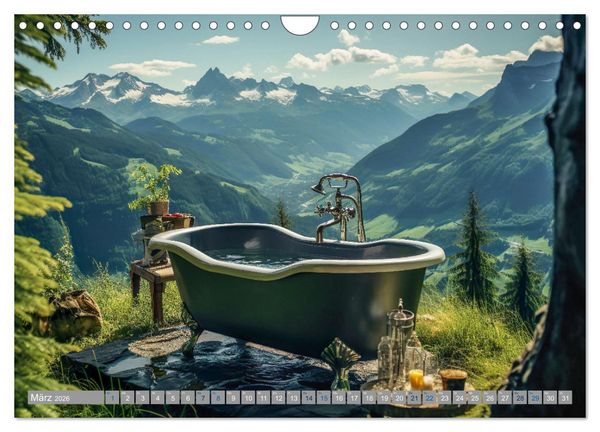 Produktbild: Wannenidylle (Wandkalender 2026 DIN A4 quer), CALVENDO Monatskalender