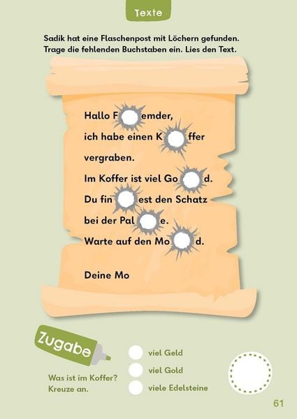 Produktbild: Leser&auml;tsel f&uuml;r mutige Kinder - Auf Schatzsuche - Ab 6 Jahren