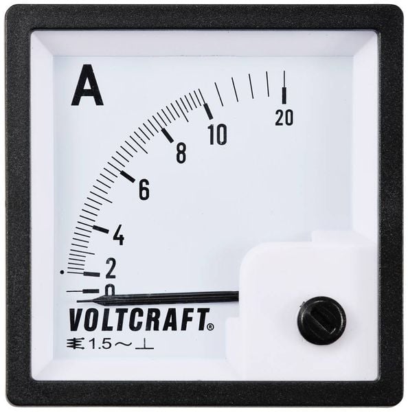 Produktbild: VOLTCRAFT AM-72X72/10A AM-72X72/10A Analog-Einbaumessger&auml;t AM-72X72/10A 10A Dreheisen