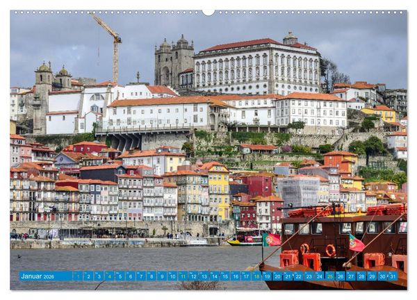 Produktbild: Porto & das Douro-Tal (Wandkalender 2026 DIN A2 quer), CALVENDO Monatskalender