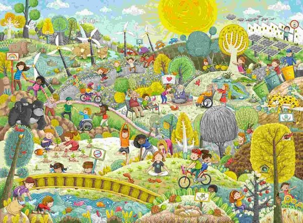 Produktbild: Kinderpuzzle 200 XXL Teile - Wir sch&uuml;tzen unsere Erde!