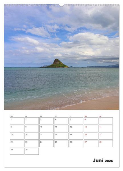 Produktbild: Hawaii - Reiseplaner (Wandkalender 2026 DIN A2 hoch), CALVENDO Monatskalender